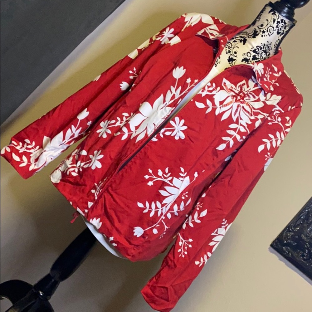 Susan Graver -red jacket/blazer